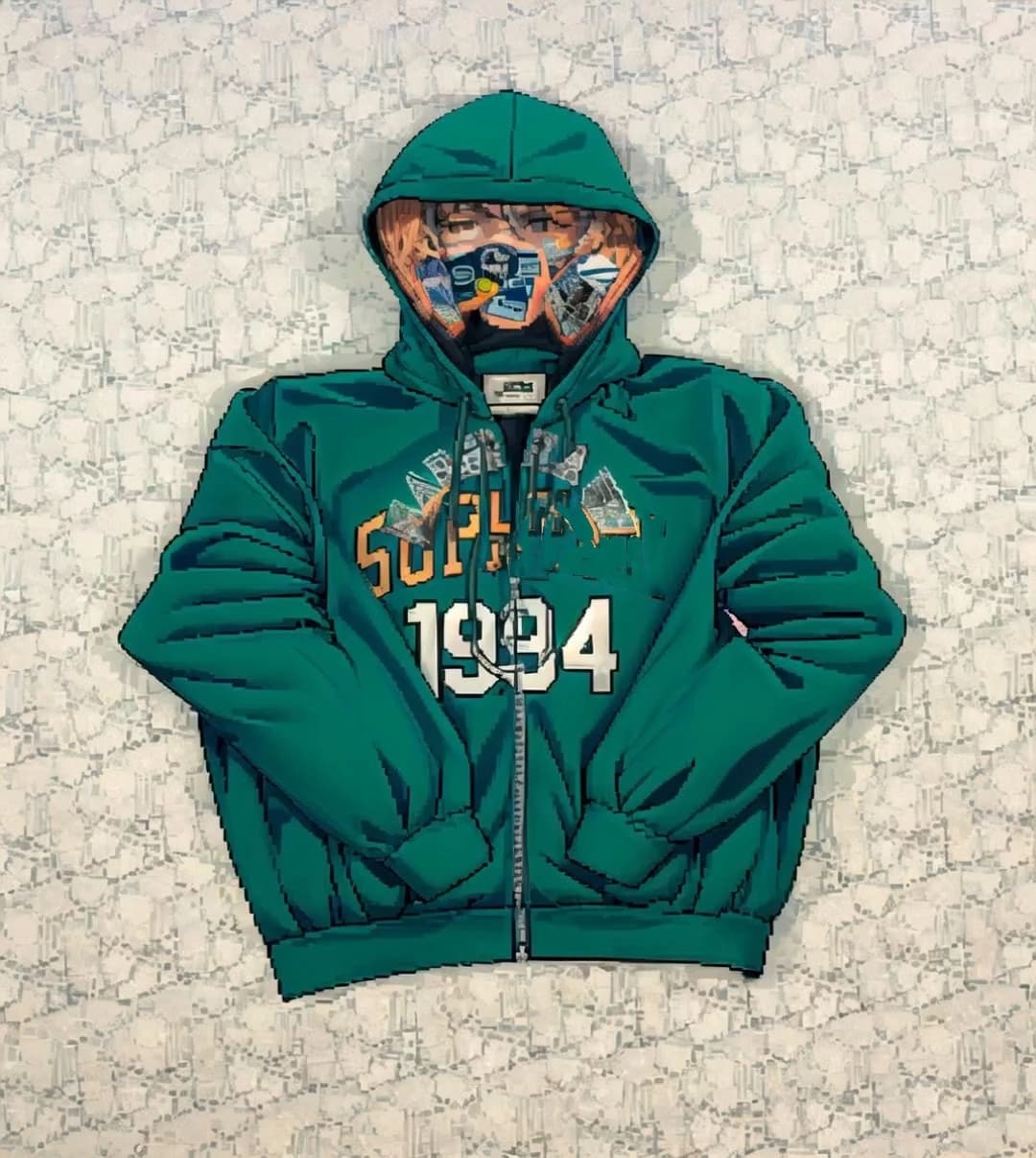 Tiger s*mm6style zip up hoodie