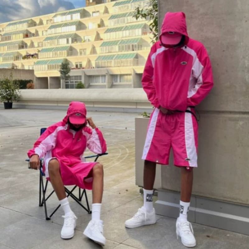 corteiz Alcatraz splicing jacket coat men's European and American trendy retro street breathable casual sports suit